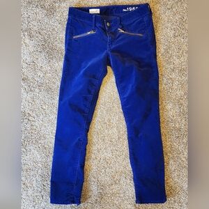 Gap Becca Blue Velveteen Pants